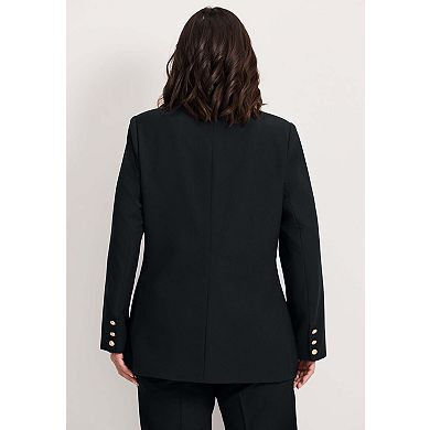 Avenue Women's Plus Size Cool Hand Double Breasted Blazer