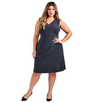 Avenue Women's Plus Size Cool Hand Sleeveless Dress