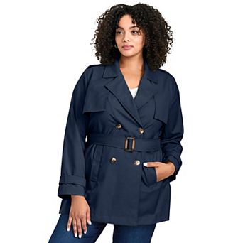 Avenue Women's Plus Size Tia Trench Jacket