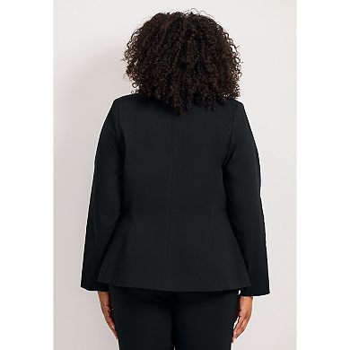 Avenue Women's Plus Size Super Stretch One Button Blazer