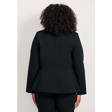 Avenue Women's Plus Size Super Stretch One Button Blazer