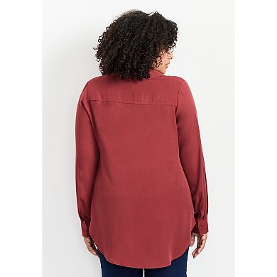 Avenue Women's Plus Size Allure Relaxed Shirt