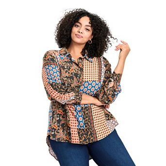 Avenue Women's Plus Size Allure Relaxed Shirt