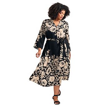 Avenue Women's Plus Size Maddy Shirtdress