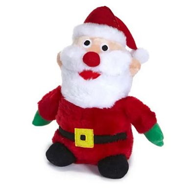 Zanies Plush Holiday Friend Santa Dog Toy