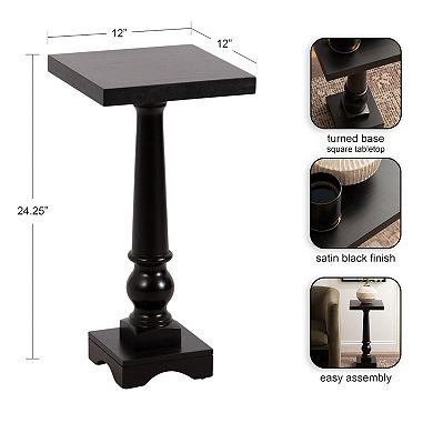 Butterfield Pedestal Wood Side Table