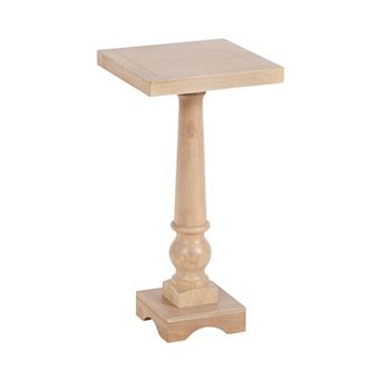 Butterfield Pedestal Wood Side Table