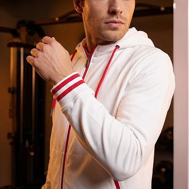 Men’s Active GYM Training Track Jacket & Shorts Set