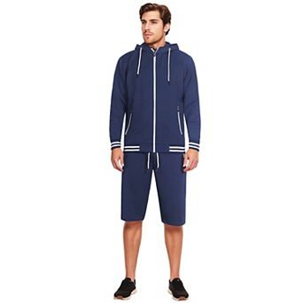Men’s Active GYM Training Track Jacket & Shorts Set