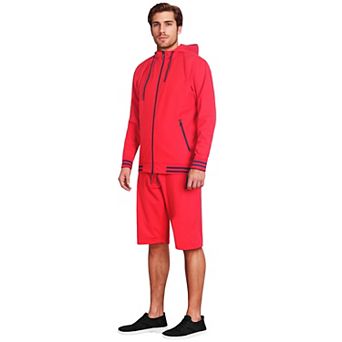 Men’s Active GYM Training Track Jacket & Shorts Set