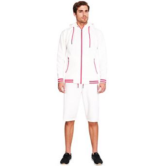 Men’s Active GYM Training Track Jacket & Shorts Set