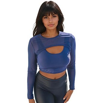 Women's Mesh Sleeve Swim Cover Up
