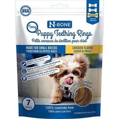 N-bone Teeny Puppy Teething Rings Chicken Flavor - 7 Count