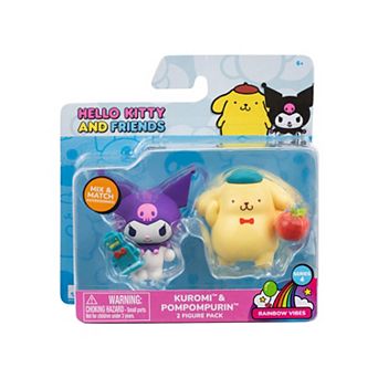 Hello Kitty Kuromi & Pompompurin 2 pc Action Figure Pack