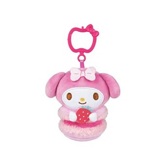 Hello Kitty My Melody Macaron Clip-On Plush Toy