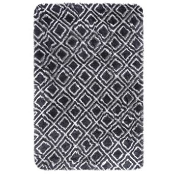 Garvee Washable Modern Soft Fluffy Irregular Blocks Pattern Area Rug for Indoor use