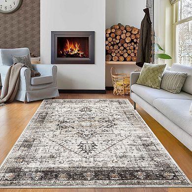 Garvee Machine Washable Non Slip Area Rugs for Living Room Bedroom Kitchen