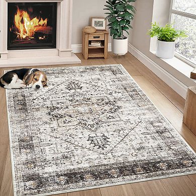 Garvee Machine Washable Non Slip Area Rugs for Living Room Bedroom Kitchen