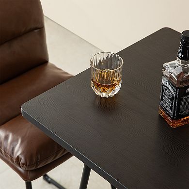 Glitzhome Industrial Pub Bar Table