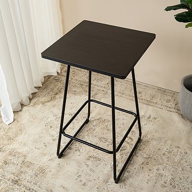 Glitzhome Industrial Pub Bar Table