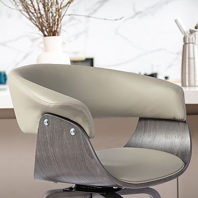 Glitzhome Set of 2 Modern Swivel Counter Stool
