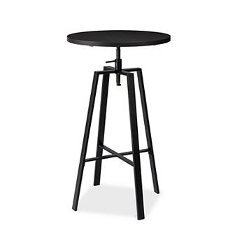 Glitzhome Bistro Pub Table Round Bar Height Cocktail Table