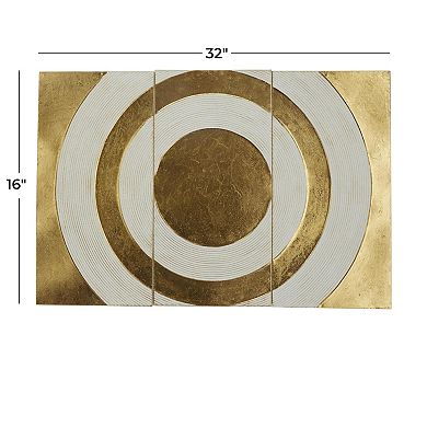 CosmoLiving by Cosmopolitan Metal Circle Design Wall Decor