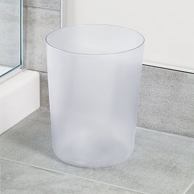 iDesign 2-pc. Round Plastic Bathroom Trash Can Set