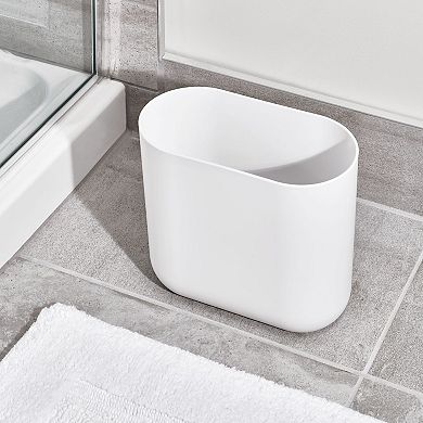 iDesign 2-pc. Oval Plastic Bathroom Trash Can Set