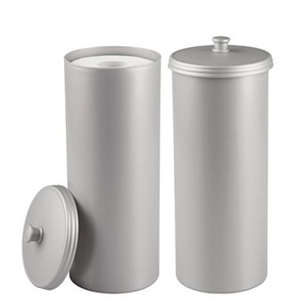 iDesign 2 pc Toilet Paper Canister with Lid Set