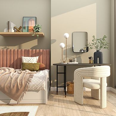 CosmoLiving by Cosmopolitan Metal Wall Mirror with Shelf