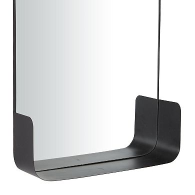 CosmoLiving by Cosmopolitan Metal Wall Mirror with Shelf