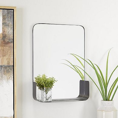 CosmoLiving by Cosmopolitan Metal Wall Mirror with Shelf