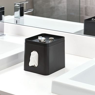 iDesign 2-pc. Black Square Tissue Box Cover Set