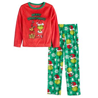 Boys 4-10 Grinch 2 pc Pajama Top & Pajama Bottoms Set