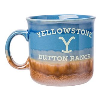 Yellowstone Dutton Ranch 20 oz Reactive Glaze Ceramic Camper Mug