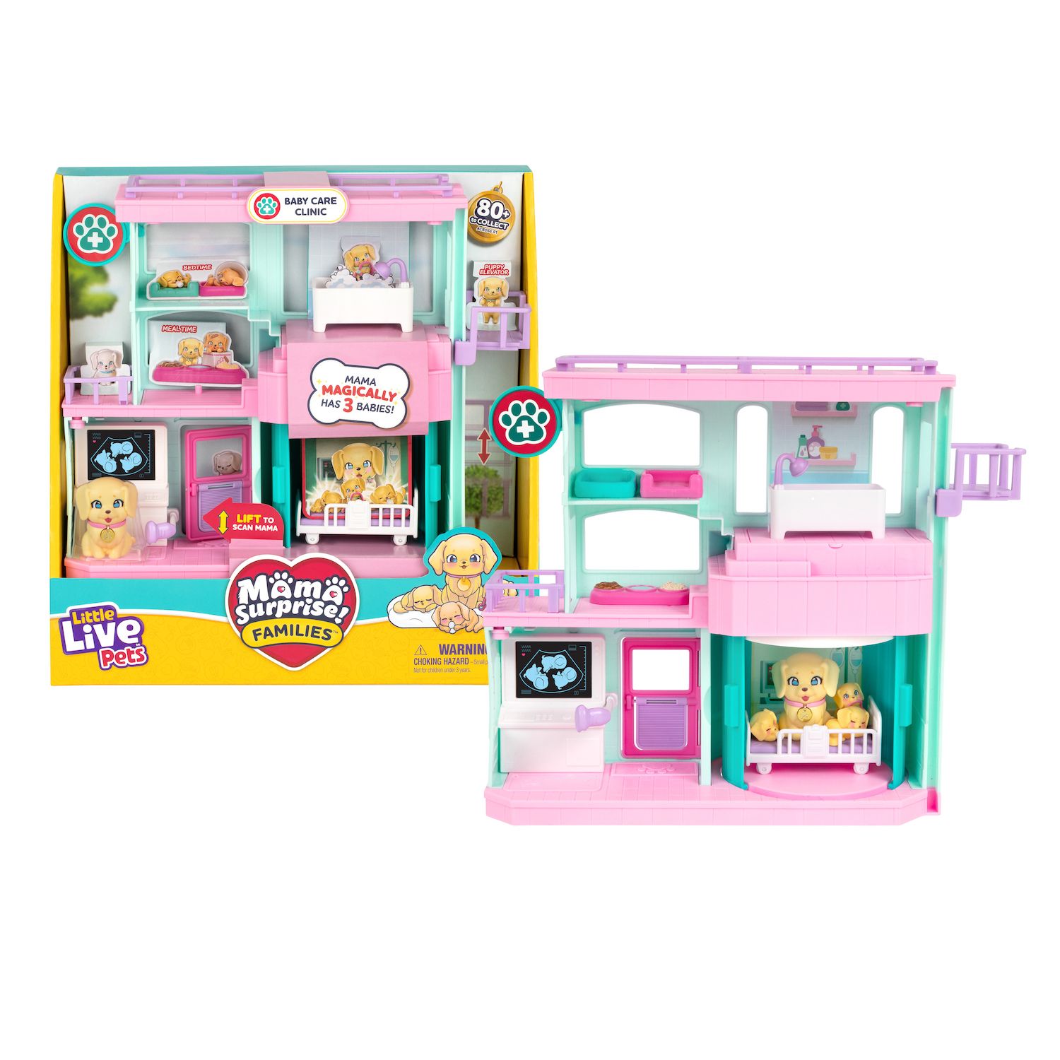 Детские фигурки Little Live Pets Mama Surprise Families Baby Care Clinic Playset