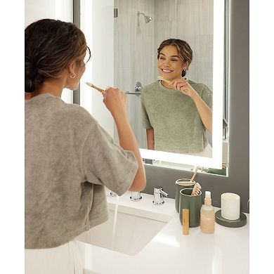 iDesign 2-pc. Toothbrush Holder with Removable Wood Divider Set