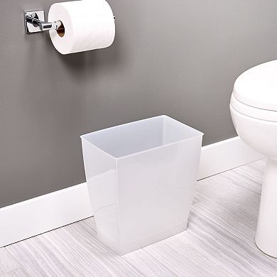 iDesign 2-pc. Small Rectangular Bathroom Trash Can Set