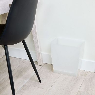iDesign 2-pc. Small Rectangular Bathroom Trash Can Set