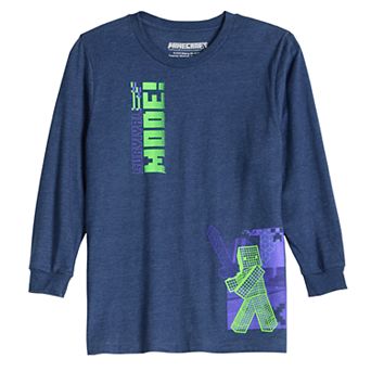 Men's Minecraft Long Sleeve Tee