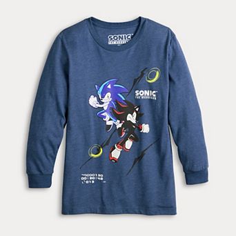Boys 8-20 Sonic the Hedgehog Sonic + Shadow Long Sleeve Graphic Tee