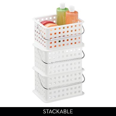 iDesign 3-pc. Plastic Portable Shower Basket with Handle Set
