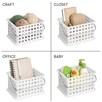 iDesign 3-pc. Plastic Portable Shower Basket with Handle Set