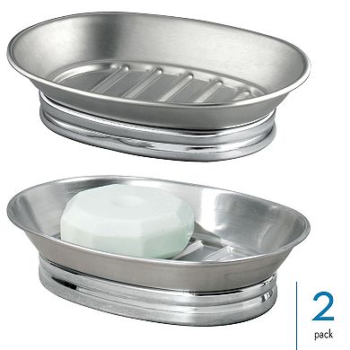 iDesign 2-pc. Bar Soap Dish Holder Set