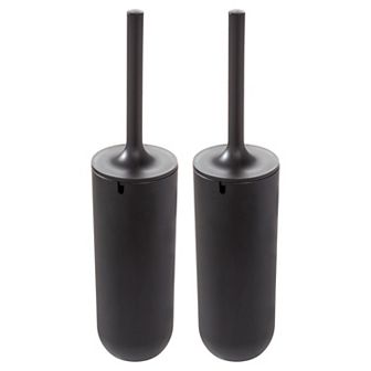 iDesign 2 pc Toilet Brush Holder Set