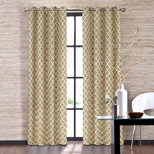 Colordrift 1-Panel Misha Window Curtain - 52x95 - Latte