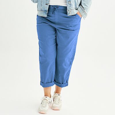 Plus Size Sonoma Goods For Life® Easy Paper Bag Waist Capri