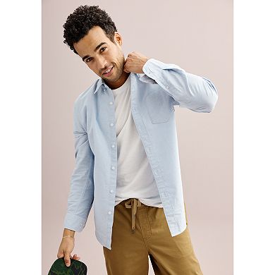 Men's Sonoma Goods For Life® Long Sleeve Perfect Length Button-Down Shirt