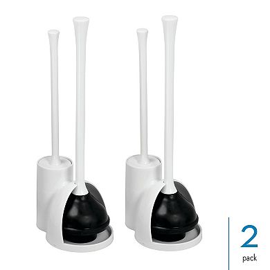 iDesign 2-pc. Compact Toilet Brush & Plunger Set
